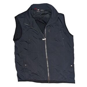 Victorinox Vest Mens Large Black Pertex Equilibrium Stretch Full Zip